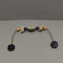 Adjustable Bouncer Toy Bar for BabyBjrn, Interactive Googly Eyes Toy for Bouncer Baby Car Seat Accessories, Easy to Install & Disassemble