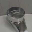 3 1/4-Inch x 10-Inch to 6-Inch Diameter Galvanized Rectangular to Round Duct Transition Microwave Vent Kit Round Transition Vent Adapter for Connecting HVAC Range Hood Ducting Fittings6inch