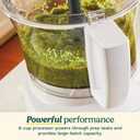 Cuisinart 9-Cup Continuous Feed Food Processor with Fine and Medium Reversible Shredding and Slicing Disc, Universal Blade, Continuous-Feed Attachment, and In-Bowl Storage (White)