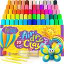 FlyFlag Air Dry Clay - 70 Colors, Soft & Ultra Light, Modeling Clay for Kids with Tools and Tutorials