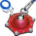 Dog Tie Out Cable and Stake for Yard,(up to 200lbs) 360Swivel Dog Run Anchors- No Tangle,with 30FT Heavy Duty Tie Out Cable for Dogs,Runner for Yard,Ideal for Outdoor Camping