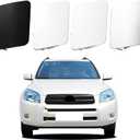 Car Front Bumper Tow Hook Cover Compatible with Toyota RAV4 2006 2007 2008 Trailer Cover Cap 53286-42931 53285-42930 Trailer Cover Towing Eye Cap Silver - 2 pcs