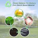 Home Compostable Trash Bags 13 Gallon, 100 Count Tall Kitchen Garbage Bags (23 x 29) Black, Extra Strong Food Waste Bags for Kitchen, Office, Yard