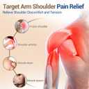 Comfytemp Shoulder Heating Pad Microwavable for Rotator Cuff, Wearable Microwave Moist Heating Pad, Shouder Wrap for Frozen Shoulder Relief, Recovery Items for Women Seniors (M/L)