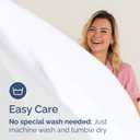 Twin Fitted Bed Sheet - Bottom Single Fitted Sheet Only - Ultra-Soft Hotel Luxury Bedding w/ 8-16 Inch Deep Pockets - Breathable, Cooling & Wrinkle Free - Easy-Care, Fade & Shrink Resistant - White