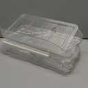 Egg Holder for Fridge, Automatic Rolling Egg Container for Refrigerator, Stackable Fridge Organizers and Storage with Lid, Clear Plastic Egg Dispenser & Tray (2 Tier)