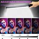 RGB LED Video Light Wand Stick with Tripod & Remote Control, 9 Color Modes, 3200K-9900K