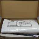 Cat Window Sill Perch with Large Bolster, Easy to Adjust & Assemble Cat Window Seat for Windowsill & Bedside, Pet Hammock Bed for Large Cats and Kittens (White, L)