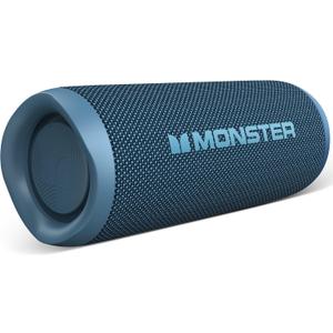 Monster S620 Bluetooth Speaker, Wireless Portable Outdoor Bluetooth Speakers, 60W True Wireless Stereo IPX8 Waterproof, Dual PairingBluetooth 5.4 Built-in Mic, Perfect for Home, Blue