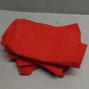 PurpleEssences Set of 12 Cloth Dinner Napkins 100% Cotton 18x18 Inch - Soft Durable Washable - Ideal for Farmhouse Party Spring Easter Summer - Perfect Everyday Use Table Linen - Red