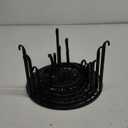 ZUIYIN 7 Pack Metal Plant Stands for Outdoor Indoor, Anti-Rust Iron Flower Pot Stands Outdoor Plant Stands, Indoor Floor Plant Holder Heavy Duty Plant Shelf for Patio, Home Garden Decor Racks(Black)