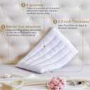 Thin Pillow for Stomach and Back Sleeper Low Pillow Flat Bed Pillow Flat Design Pillows Ultra Slim 2.5 Inches Deeper Sleep (Pack of 1)
