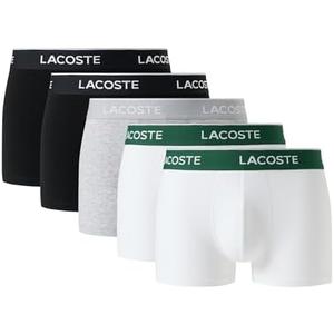 Lacoste Mens 5-Pack Regular Fit Boxer Trunk M