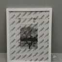 Egofine 11x14 Picture Frame White - Photo Frame Made of Solid Wood Covered by Plexiglass for Table Top Display Pictures 5x7/8x10 with Mat or 11x14 Without Mat - with Wall Mounting Hardware