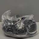 #6 Super Bulky Blanket Yarn for Crocheting - 4 Skeins(Each 10.5oz/300g, 220yds/201m), Chunky Chenille Thick Plush Big Soft Yarn for Crocheting Knitting Blankets, Black