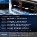 Manual Temp HVAC Blower Motor Resistor Compatible with Ford 2014-2018 Fiesta, 2012-2018 Focus, 2013-2018 Escape, 2015-2018 Transit-150 250 350, 2014-2015 Transit Connect, Replaces# CV6Z18591A