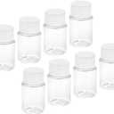 PATIKIL 20ml 0.7 Oz Wide Mouth Reagent Bottle, 8 Pack Storage Bottles Plastic Sample Containers for Home Laboratory