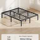 SONGMICS HOME Full Size Bed Frame, Metal Platform Bed Frame, 14 Inch