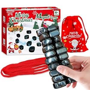 Magnet Game with String, Magnetic Game Chess for Kids Adults, Strategy Board Games for Kids 6812, Christmas Family Games for Kid and Adults, Fun Version, 5Minute Games, 24 Player