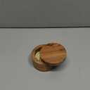 Kaizen Casa Acacia Wood Salt or Spice Box with Swivel Cover 