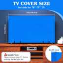 TV Cover for Moving, Coldairsoap 75" Flat Screens Dust & Anti-Scratch Screen Protector Cover Fit 70"-75" TV with Bottom Strap for Moving, Home Painting, House Renovation