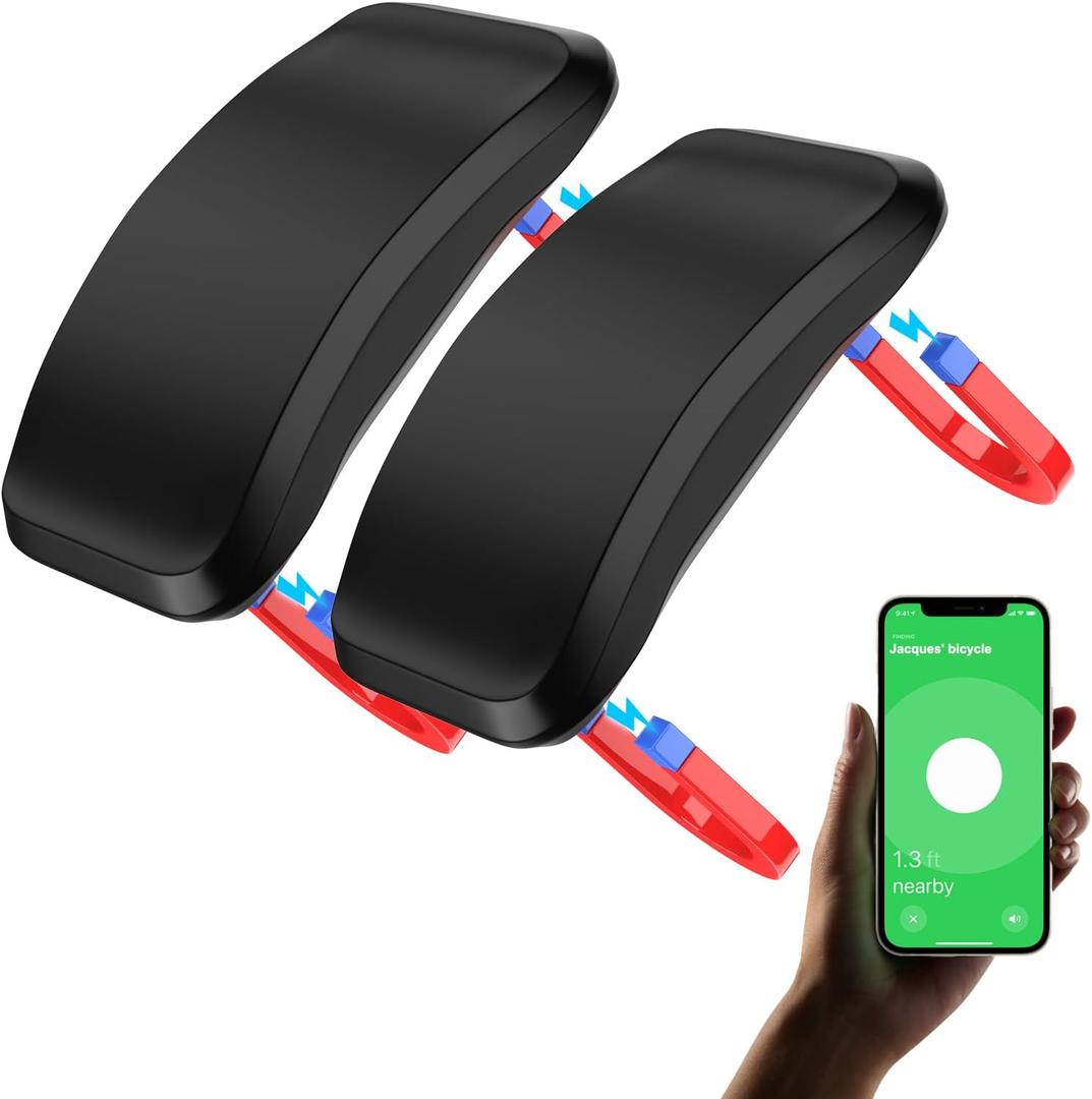Magnetic AirTag Holder 2 Pack - Strong Magnet & Discreet AirTag Magnetic Case | Shatterproof | Compatible with Apple Air Tag for Car, Bike, Truck and More