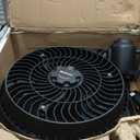 HOLMES 16" Outdoor Misting Stand Fan, Hose Connection, 3 Speeds, 3 Micro-Mist Levels, 80 Oscillation, Adjustable Height, 25 Head Tilt, GFCI Plug, Black