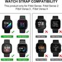 for Metal Bands, Compatible for Fitbit Versa 4/Versa 3/Fitbit Sense 2/Sense Band Smart Watch, Sparkling Bling Shiny Diamonds Bracelet for Women