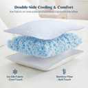 puredown Cooling Pillows King Size Set of 2, Memory Foam Pillows Adjustable Firm Bed Pillows for Sleeping, Cool Pillow for Hot Sleepers with Zipper Removable Pillow Cover