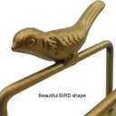 Metal Desktop Card Holder for Desk Decorative Business Card Display Stand for Countertop Bird Design Golden 1 Pack