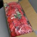 QinmiGarden Artificial Flower Arch 6 Pack Red Floral Swags for Wedding Décor, Elegant Faux Flowers Arrangement for Archways Party Backdrop, Home Wall Decoration and Table Centerpieces