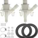 2 Pack 385311641 rv water valve kit,Camper toilet valve replacement kit With Flush Ball Seal Replacement for Dometic and Sealand 300, 301,310,311,320,321 RV Toilet,Ultrasonic technology, leak proof