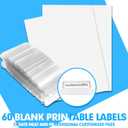 HERKKA Extra Capacity Hanging File Folders, 60 Pack Reinforced Letter Size Hanging Folders with Heavy Duty 1 Inch Expansion, Designed for Bulky Files, Medical Charts, 12 Assorted Colors