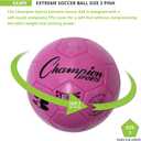 Champion Sports Extreme Series Soccer Ball, Size 3 - Youth League, All Weather, Soft Touch, Maximum Air Retention - Kick Balls for Kids Under 8 - Competitive and Recreational Futbol Games, Pink