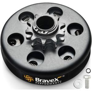 Bravex Centrifugal Clutch, Go Kart Clutch 3/4" Bore 10 Tooth For #40/41/420 Chain Fun Kart Mini Bike Upgrade