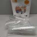 Turbo Bee 50 Sets 32 OZ Clear Plastic Cups with Lids and Straws, Disposable To Go Iced coffee cups with lids for Cold Drinks, Smoothie, and Slushie