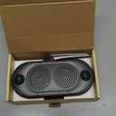 Besign BK06 Bluetooth 5.0 in Car Speakerphone with Visor Clip, Wireless Car Kit for Handsfree Talking, Motion Auto On, Siri Google Assistant Support, Dual 2W Speakers (Metal Gray)