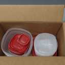 Rubbermaid Kitchen Storage Containers, 40-Piece Assortment with Microwave Vented Lids, Red