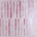 CRE8TIVE 4 Sheets Long Hexagon Tile Peel and Stick Backsplash Pink Peel and Stick Tiles for Walls 12"x12" Adhesive Back Splash Tiles for Kitchen Bathroom Waterproof 3D Tile Stickers for Laundry Room