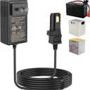 EGK 12V Battery Charger with 6.6Ft Cable for All Power Wheels 12 Volt Ride-on Toys for Fisher-Price Gray and Orange Top