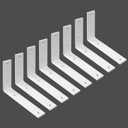 WINKER Shelf Bracket 8 Pack 5" Lx4 Hx1.5 W 5mm Thick Heavy Duty White 5 Inch Metal Iron L Brackets for Wall Shelves