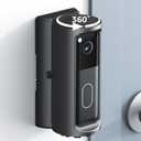 KERZEAT Blink Doorbell Mount Adjustable 360 Degree Angle Compatible with Blink Video Doorbell (2025 Model), No-Drill Camera Bracket Holder for Home, Apartment & Dorm (Adhesive Mount)