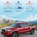 JOYTUTUS in-Channel Rain Guards Compatible with 2005-2015 Tacoma Double Cab Window Vent Visor Window Deflectors Vent Shades Tacoma Accessories
