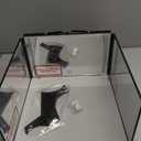 JUSRON 360 Viewing Angle Self Hair Cutting Mirror, Clear Anti-Fog HD Glass (Black with LED with Accessories)