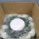 NUPTIO Large Flower Centerpieces for Tables: 17.7 inch Diameter White Artificial Flower Ball Arrangement for Wedding Party Centerpiece - 2 Pcs Fake Floral Rose for Bridal Shower Decorations