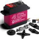 40kg RC Servo High Torque Metal Gear Standard Digital Servo 6.8V for 1/8 1/10 RC Cars (40kg 180 Degree)