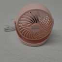 Gaiatop Desk Fan, 5-Inch Portable Electric Table Desktop Air Circulator Fans, Small but Powerful with 3 Speed 360 Adjustable Tilt for Cooling Home Dorm Office Bedroom Bathroom Kitchen, Pink
