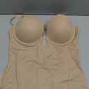 SHAPESHE Strapless Shapewear for Women Backless Bodysuit Tummy Control Built-in Bra Low Back Deep U Plunge Body Shaper Large