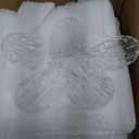 Gold Crystal Fandelier Ceiling Fans with Lights, 20" Gold Flower Chandelier Ceiling Fan with Light Remote Control, Caged Mid-Century with 6 Speeds for Bedroom, Nursery, Living Room (Clear)