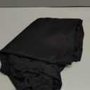 homing Rectangle Table Cloth Cover, Waterproof Polyester Elastic Fitted Tablecloth, Fits for 6 Foot Folding Tables, Washable Table Protector for Picnic, Camping, Outdoor (Black, 30" x 72")